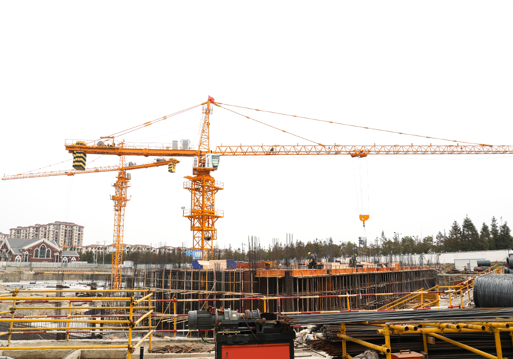 QTP63 (5610) 6ton topkit type tower crane jib haba 56m