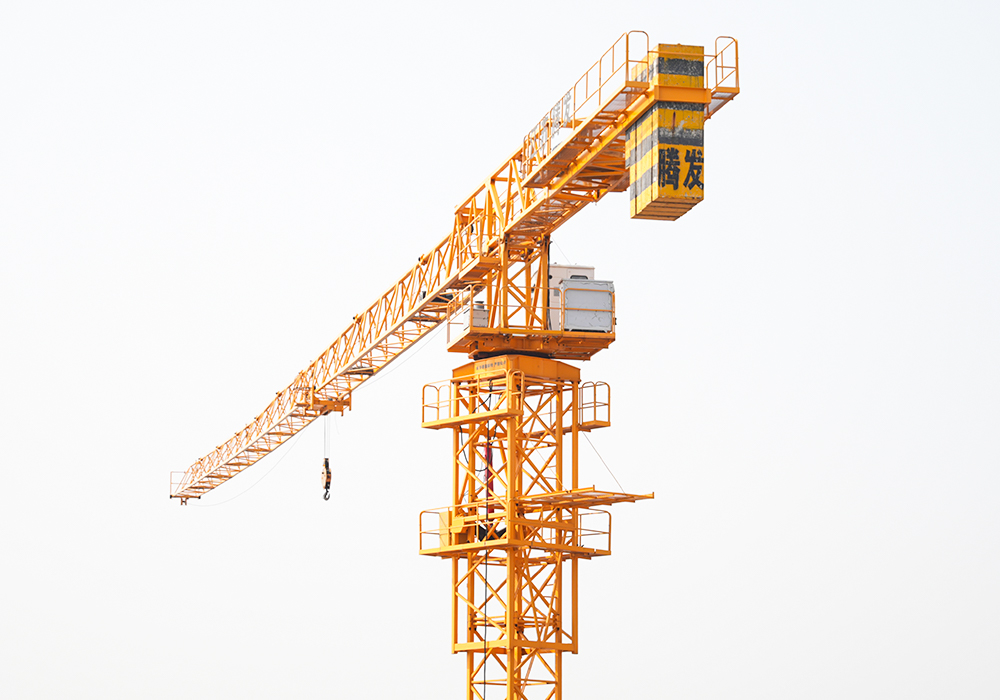 QTP125 (6016) Flat top type tower crane 8t jib haba 60m